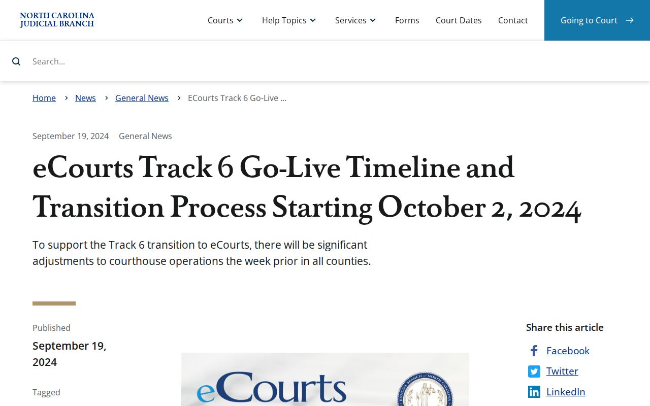 Asheboro court records after North Carolina eCourts transition