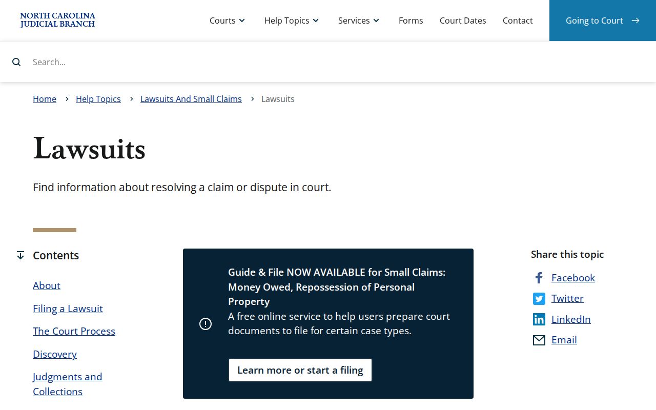 Randolph County civil court dockets lawsuit source