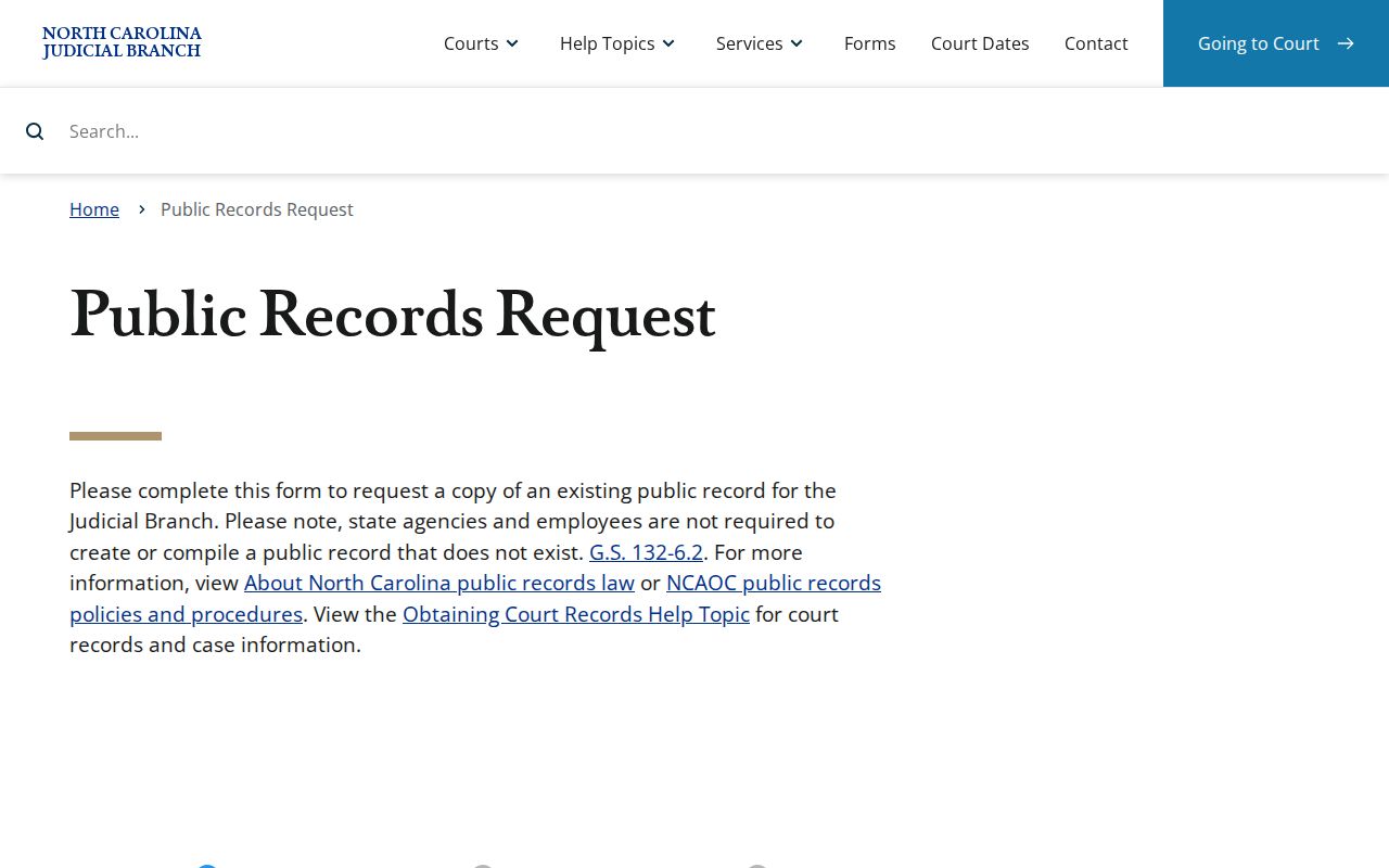 Randolph County court case records public records request source